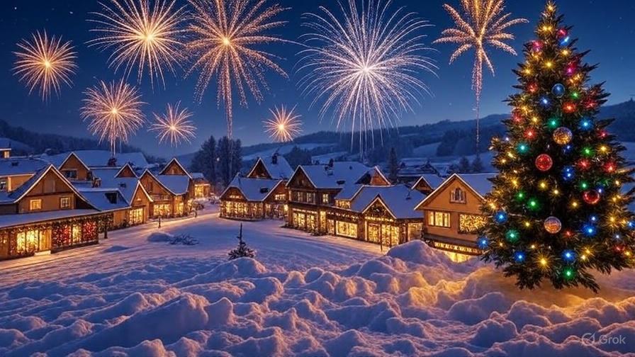 Frohe Weihnachten und guten Rutsch ins neue Jahr - Cover Image